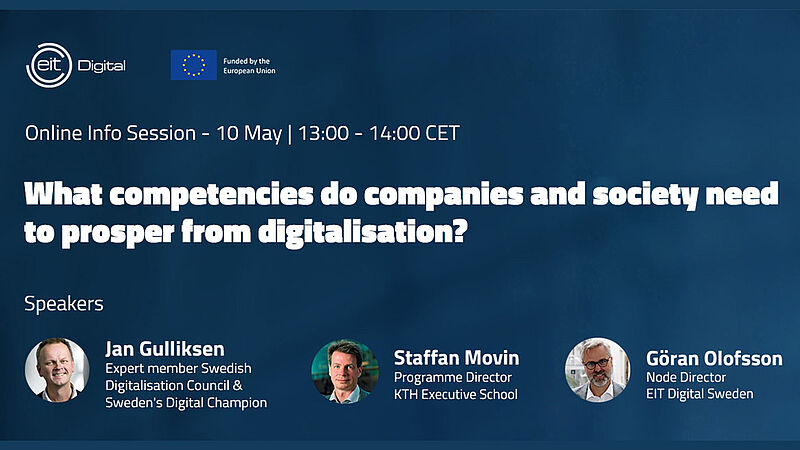 Online Info Session: What competencies do companies and society need to prosper from digitalisation?